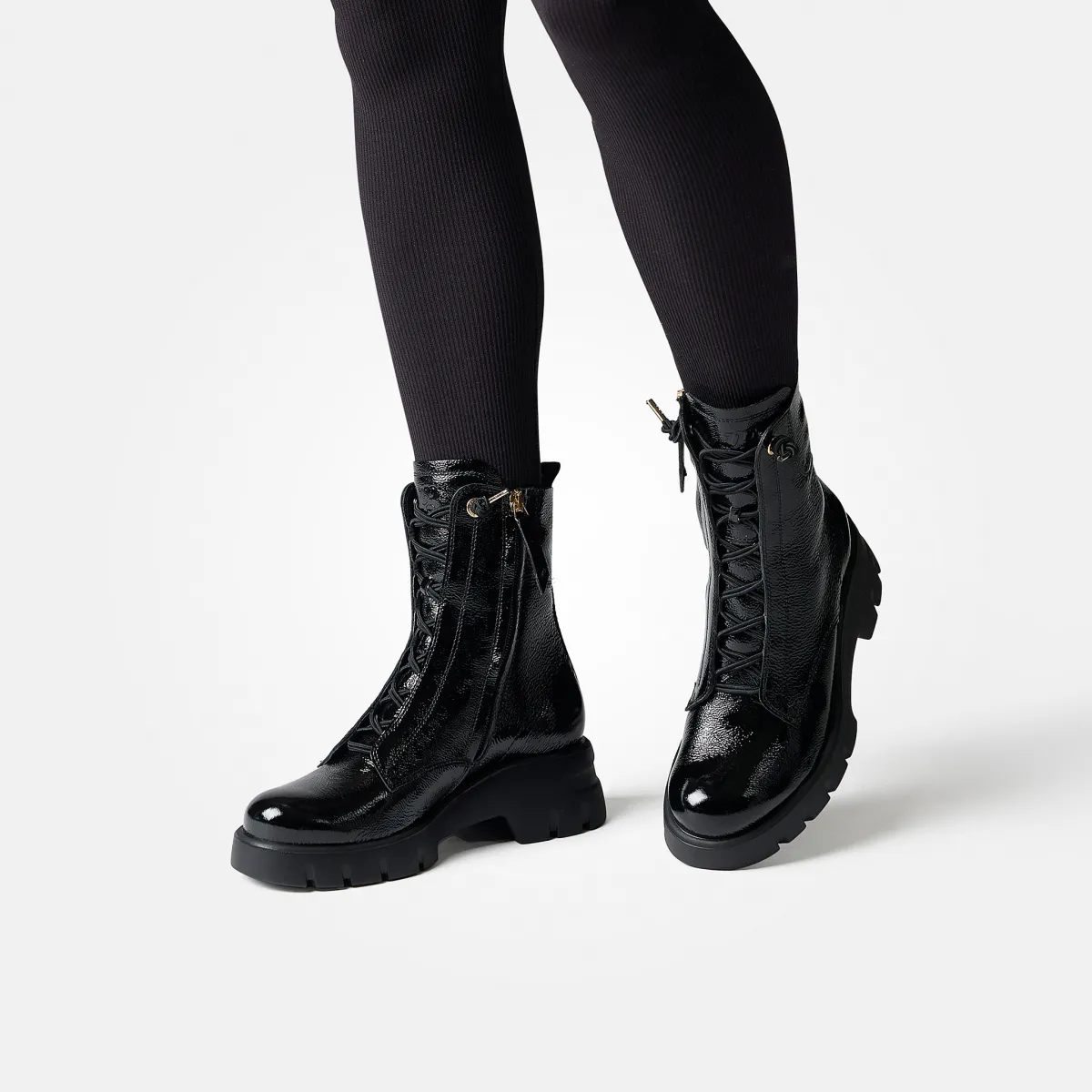 Paul Green Boots|Schnürstiefelette 8216-026 Schwarz