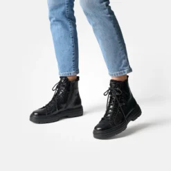 Paul Green Warmfutter|Boots|Schnürstiefelette mit Warmfutter 5287-076 Schwarz