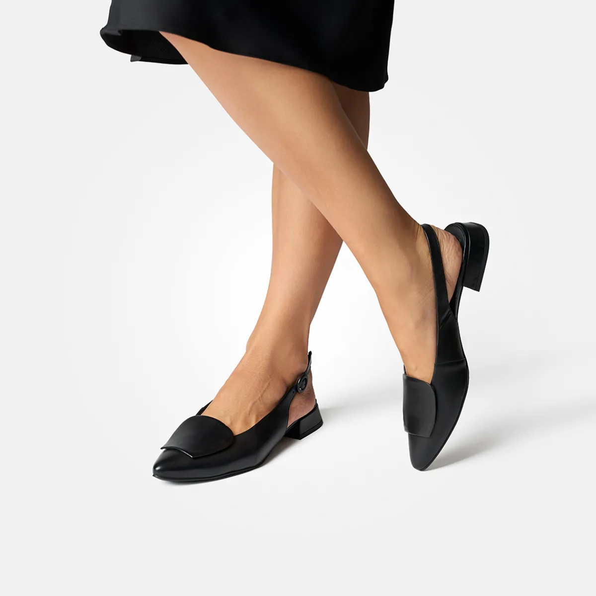 Paul Green Peeptoes & Slingpumps|Sling-Sandalette 6090-015 Schwarz