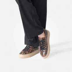 Paul Green Sneaker|Sneaker 5469-058 Braun kombiniert / Reptil