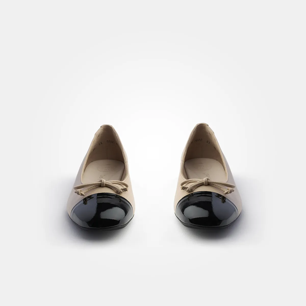 Paul Green Ballerina|SUPER SOFT Ballerina 1000-000 Beige / Schwarz