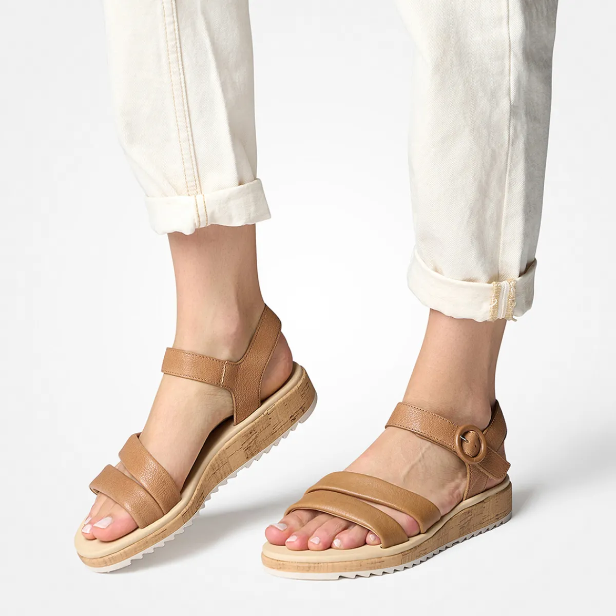 Paul Green Sandaletten|SUPER SOFT Sandale 6112-015 Braun