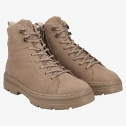 Paul Green Warmfutter|Boots|SUPER SOFT Schnürstiefelette mit Warmfutter 5287-004 Beige