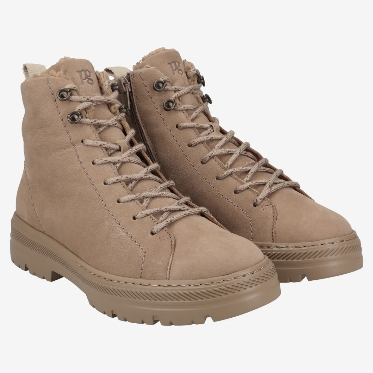 Paul Green Warmfutter|Boots|SUPER SOFT Schnürstiefelette mit Warmfutter 5287-004 Beige