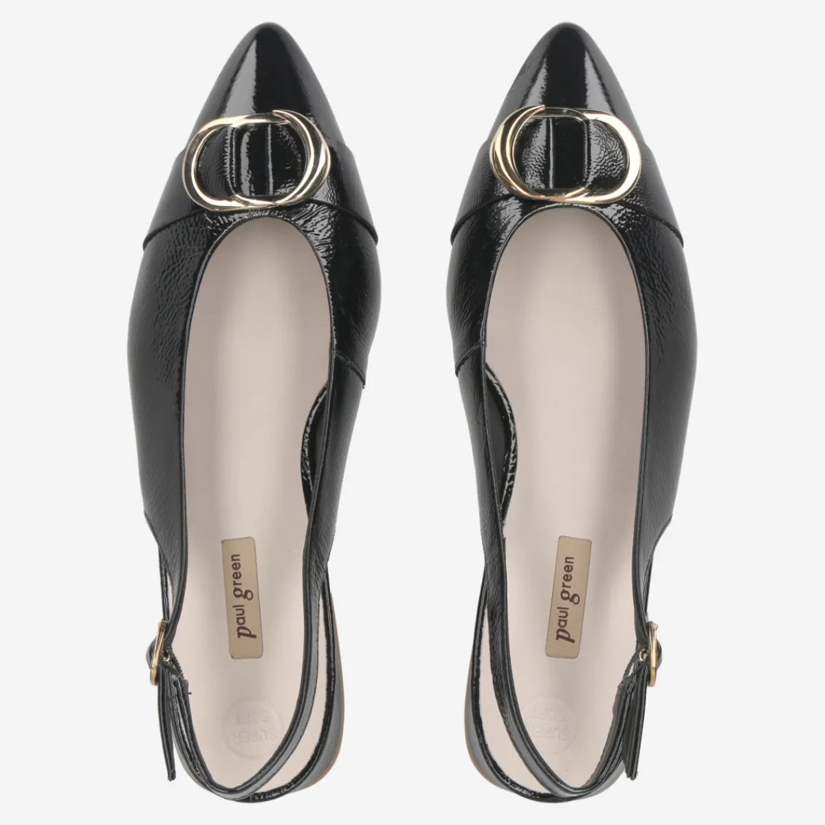 Paul Green Peeptoes & Slingpumps|SUPER SOFT Sling-Sandalette 6091-035 Schwarzblau